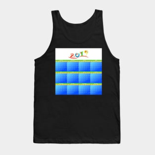 2019 year monthly calendar Tank Top